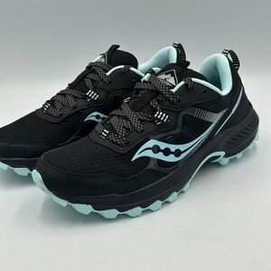 Saucony Excursion TR16 Trail Running Shoes Sneakers Black Blue Women 8 S10744-56